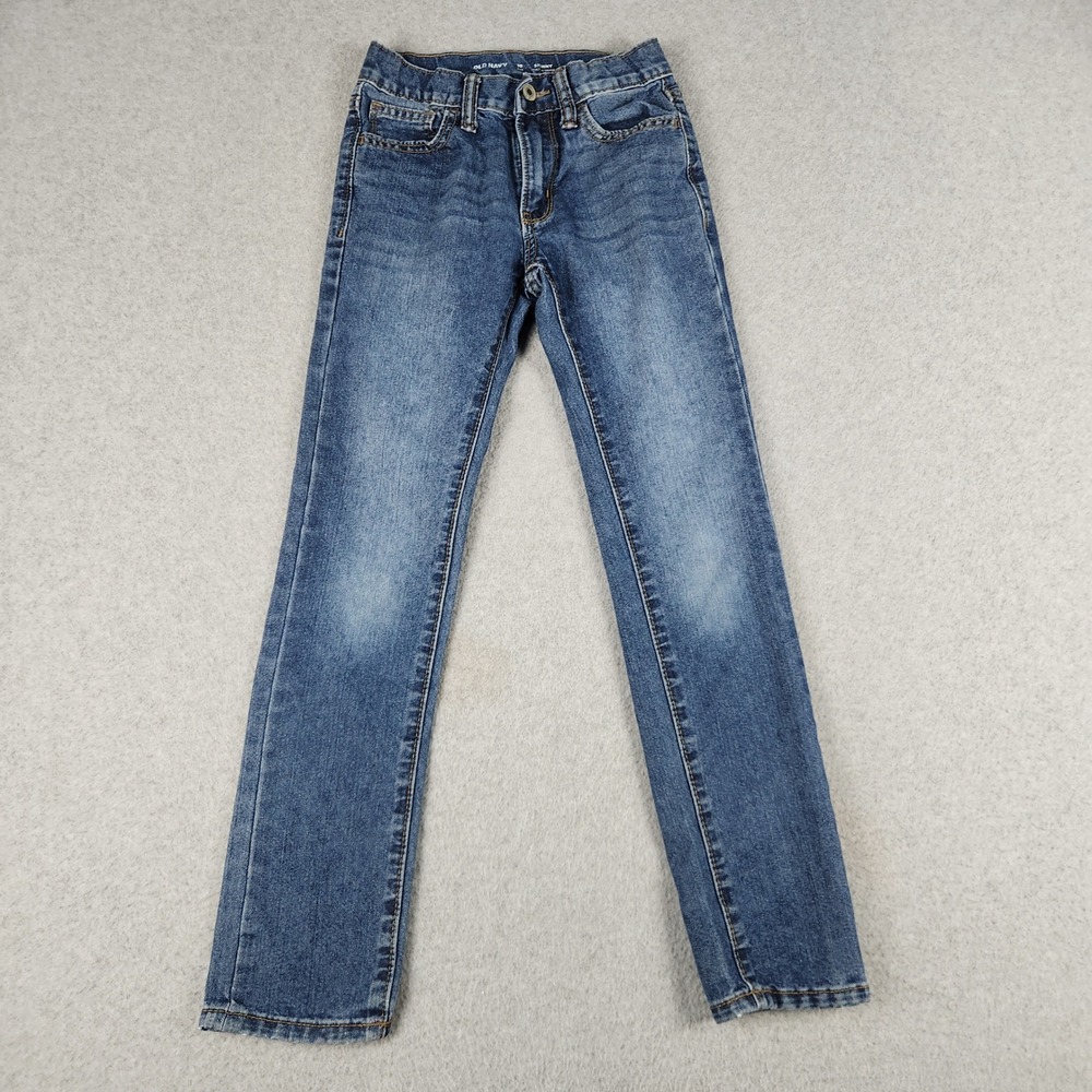 Old Navy Jeans Kids‎ 10 Slim Blue Denim Skinny Built-In Tough Adjustable Waist